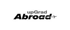 upGrad Abroad black & white logo