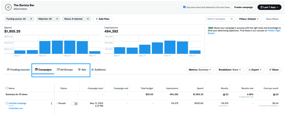 Twitter Advertising 101: How to Run Ads on Twitter 2 Ad Campaign Structure