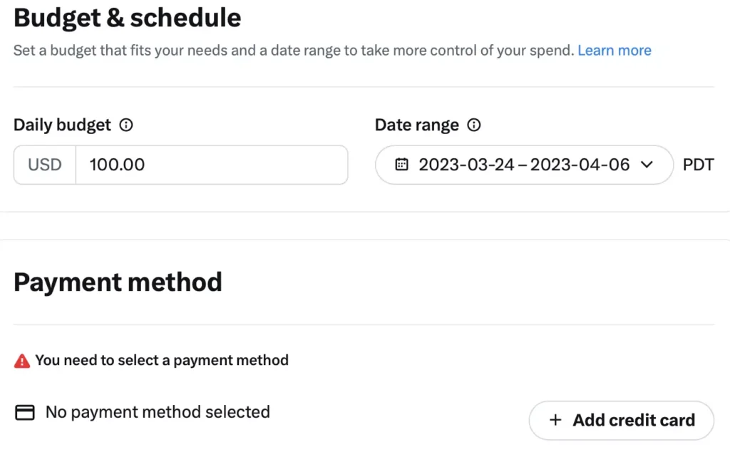 Twitter Advertising 101: How to Run Ads on Twitter 32 Budgeting and Scheduling