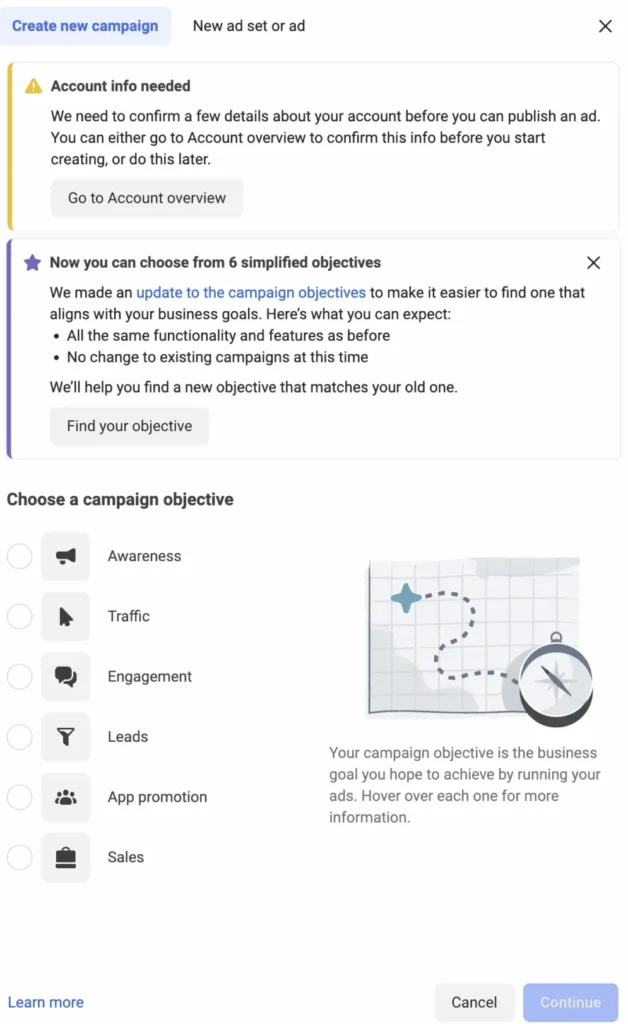 Choose your campaign objective