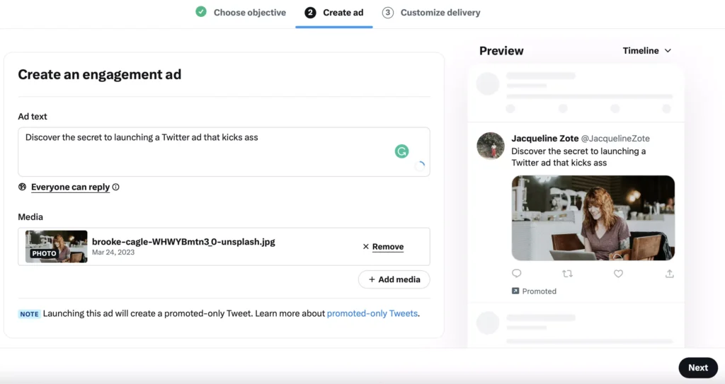 Twitter Advertising 101: How to Run Ads on Twitter 29 Create Your Ad