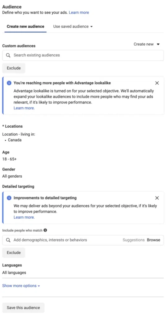 Define your audience