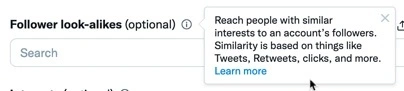 Twitter Advertising 101: How to Run Ads on Twitter 13 Follower Look-Alike Audiences