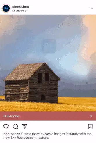 Photoshop Instagram video ads